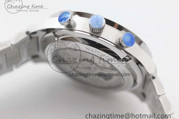 MIROTIME 1223 FastDry Portugieser Chronograph IW371615 ZF Best Edition Green Dial on SS Bracelet A7750 (Slim Movement) 7038